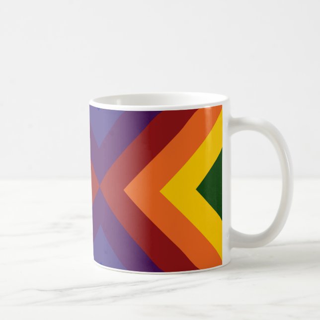 Rainbow Chevrons Mugg (Höger)