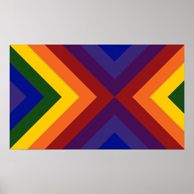 Rainbow Chevrons Poster (Framsidan)