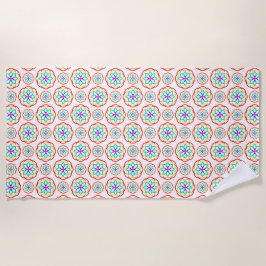 Rainbow Circle Mönster Boho