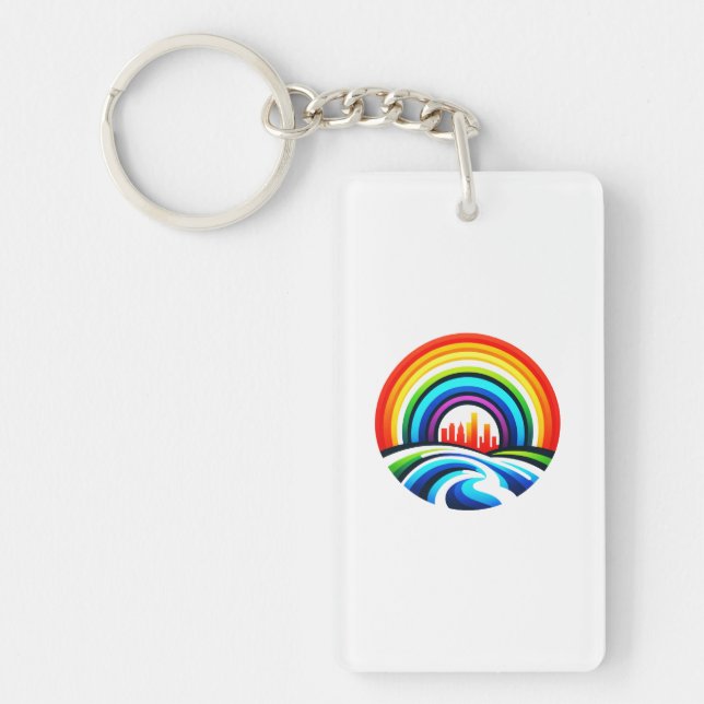 Rainbow City Skyline Urban Diversity & Hope Design (Framsidan)