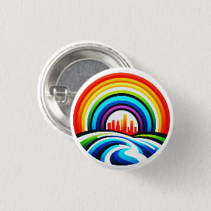 Rainbow City Skyline Urban Diversity & Hope Design Knapp