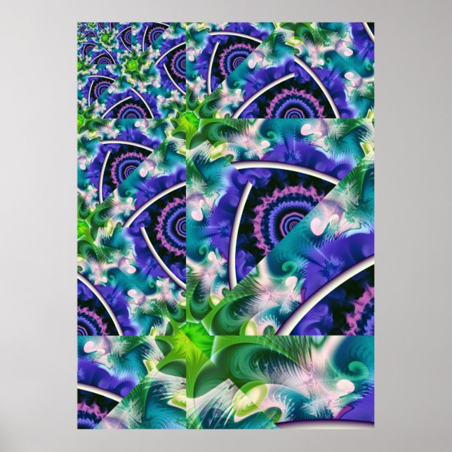 Rainbow Cloud Abstrakt Poster (Framsidan)