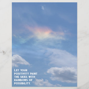 Rainbow Cloud of Posabilities Scrapbook Papper