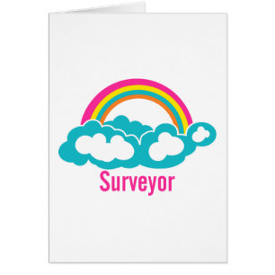 Rainbow Cloud Surveyor Hälsningskort