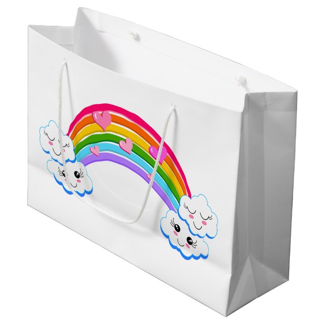 Rainbow Clouds Gift Bags (Framsidan Vinklad)