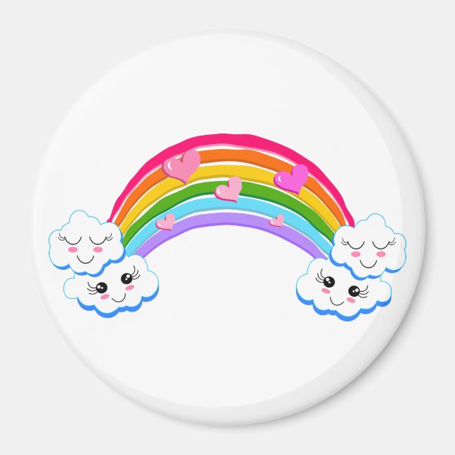 Rainbow Clouds Magnet (Framsidan)