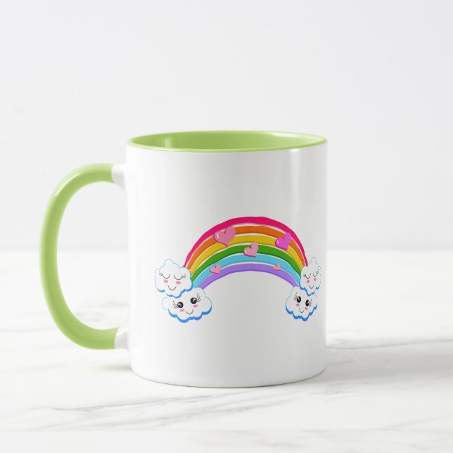 Rainbow Clouds Mugg (Vänster)