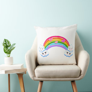 Rainbow Clouds Pillow Kudde