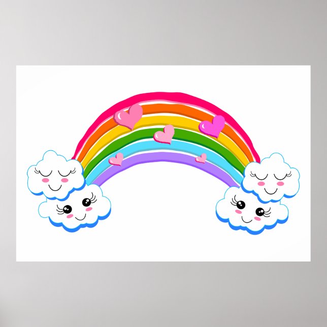 Rainbow Clouds Poster (Framsidan)