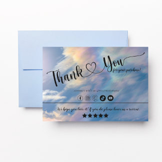 Rainbow Clouds Professionell - tack för dina kort