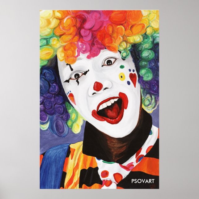 Rainbow Clown Poster (Framsidan)