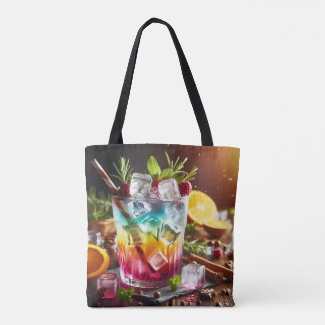 Rainbow Cocktail – Freshness & Colorful Vibes Tygkasse (Baksida)