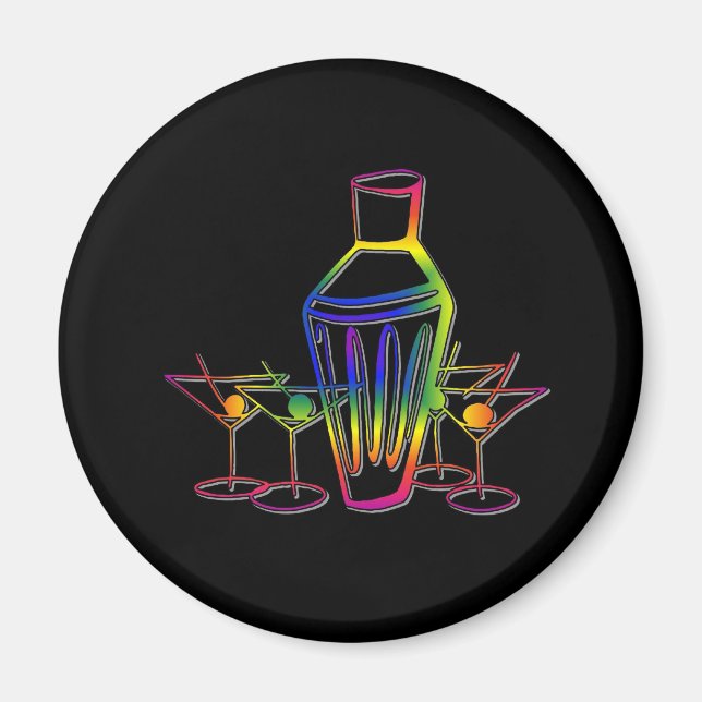 Rainbow Cocktails Magnet (Framsidan)