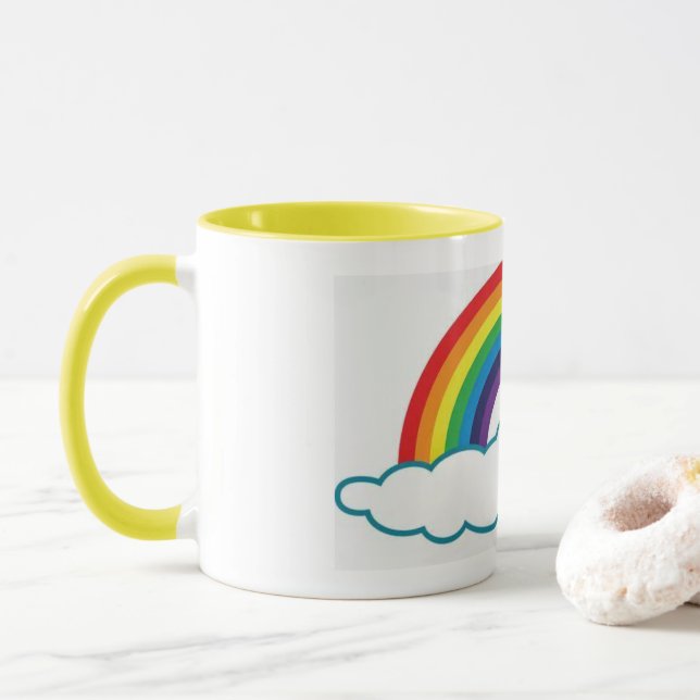 Rainbow Coffee Kopp (Med munk)