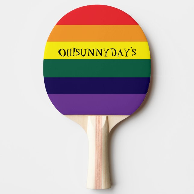 rainbow color pingisracket (Framsidan)