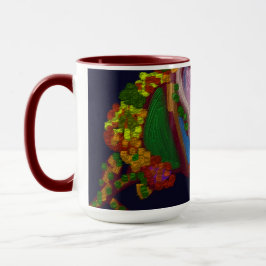 Rainbow Colored Floral  Mugg