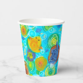 Rainbow colorful frogs cup