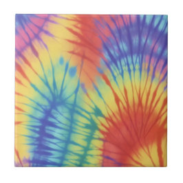Rainbow Colorful Tie Dye Mönster Kakelplatta