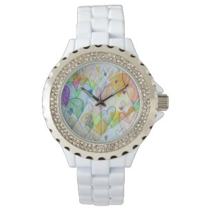 Rainbow Community Hearts Anpassningsbar Art Watch Armbandsur