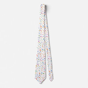 Rainbow Confetti Dots Watercolor Mönster Tie Slips