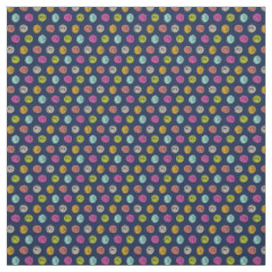 Rainbow Confetti Polka Dot Party på marinstruktur Tyg