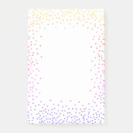 Rainbow Confetti Post it Notes Post-it Block