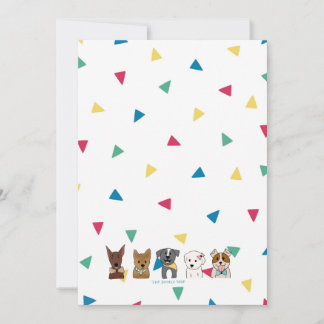 Rainbow Confetti/Puppy Friends Card Julkort