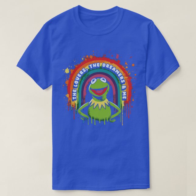 Rainbow Connection Kermit Fläkt Art T Shirt (Design framsida)