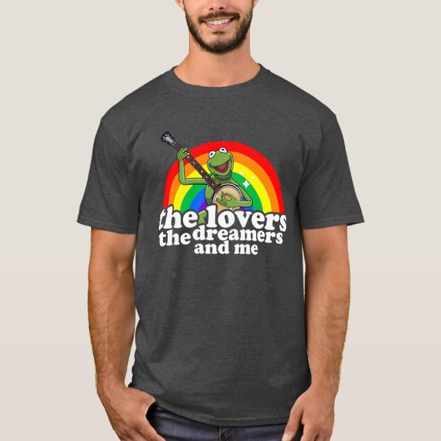rainbow connection the lovers the dreamers and me  t shirt (Framsida)