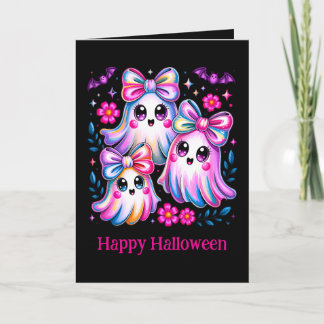 Rainbow Coquette Spöken Shock rosa Happy halloween Kort