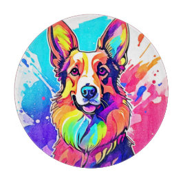 Rainbow Corgi: Pop Art Puppy Joy