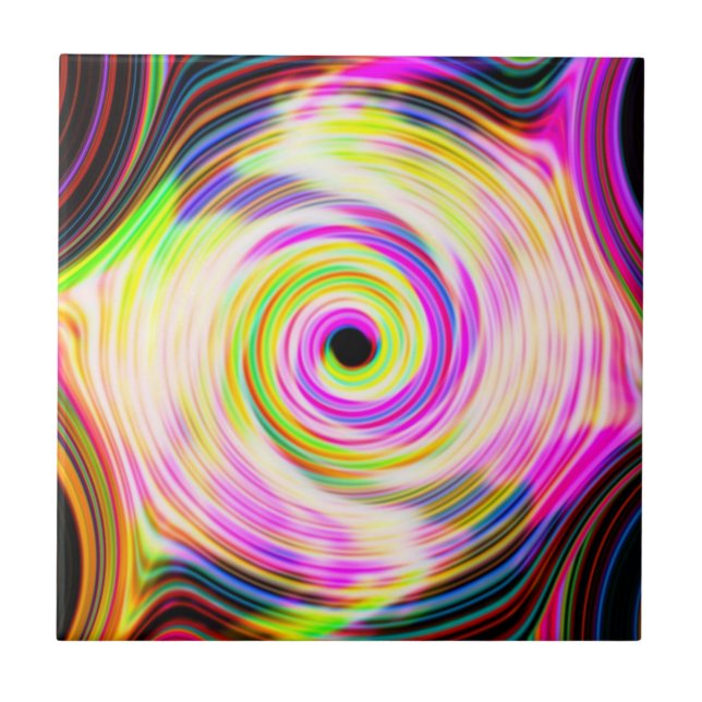 Rainbow Cosmic 5 Swirl Tile Kakelplatta (Framsidan)