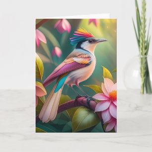 Rainbow crested Jay Fantasy Bird Kort