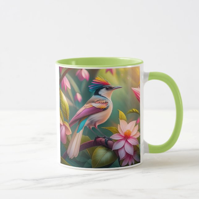 Rainbow crested Jay Fantasy Bird Mugg (Höger)