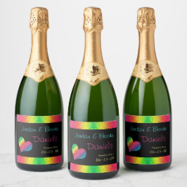 [Rainbow Crinkle Bröllop] Heart Butterfly Black