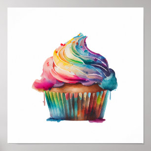 Rainbow Cupkaka Poster