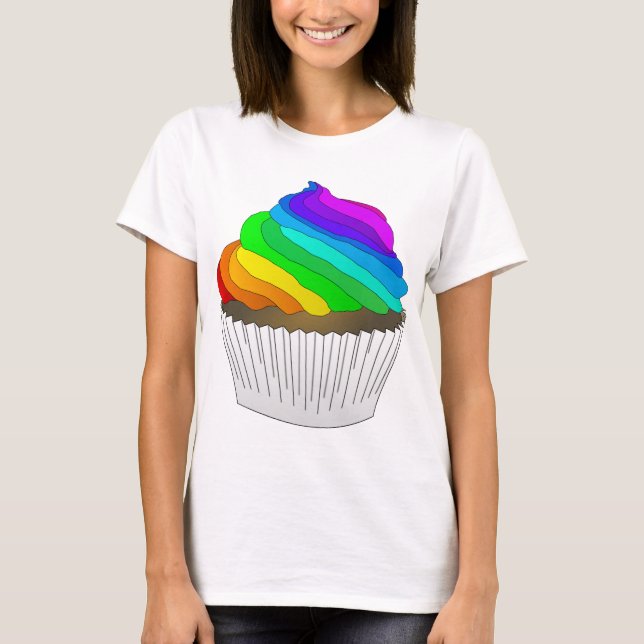 Rainbow Cupkaka T Shirt (Framsida)