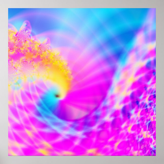 Rainbow Curly Q Poster (Framsidan)