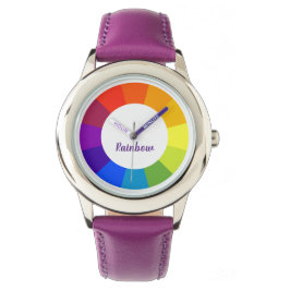 Rainbow Custom Name Lila Watch Armbandsur