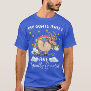 Rainbow Cute Goat Älskare Farmer Farm Animal Goat T Shirt