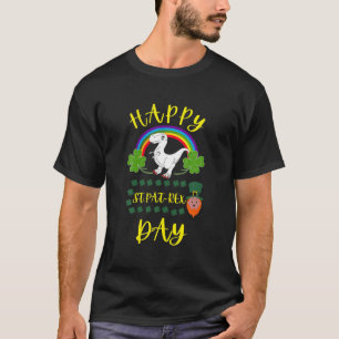 Rainbow Cute Saurus Lycklig St. PATREX's Day 2022 T Shirt