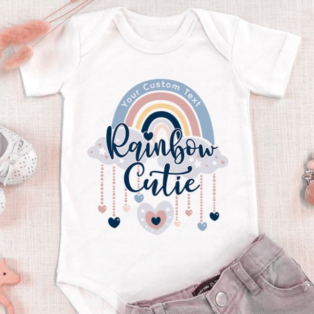 Rainbow Cutie och Hearts Girl eller Boy Anpassning T Shirt (Skapare uppladdad)