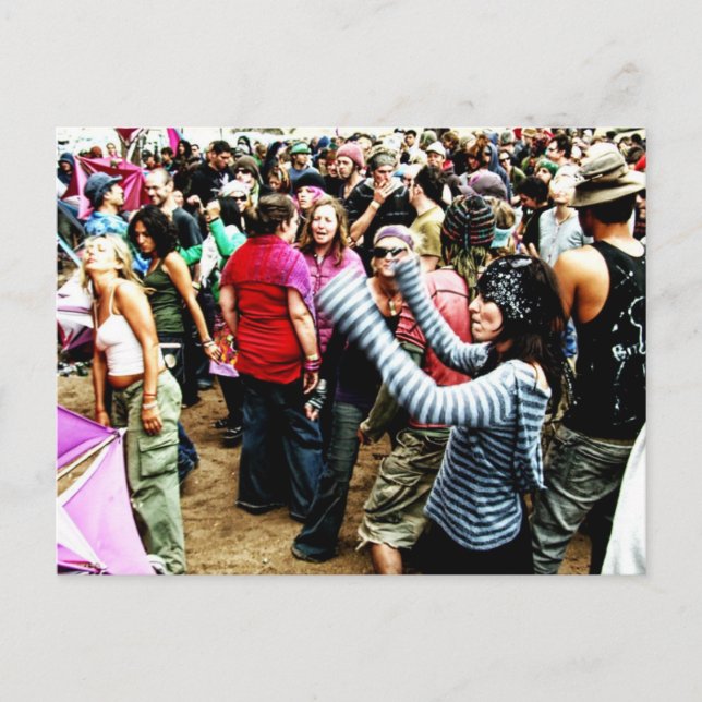 Rainbow Dancing Postcard Vykort (Framsida)