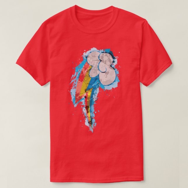 Rainbow Dash CM Splatter T Shirt (Design framsida)