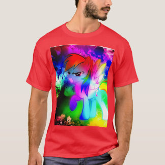 Rainbow Dash Toppen Färg Graphic T Shirt