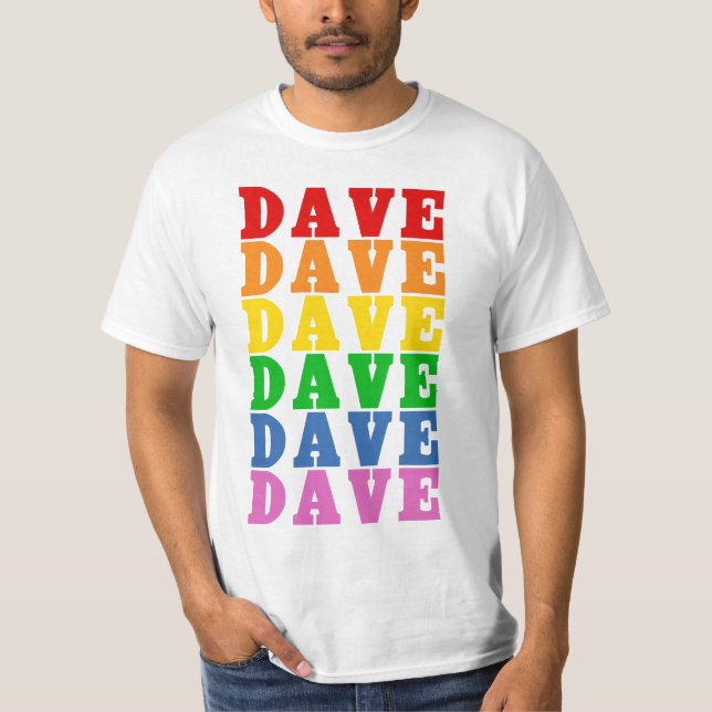 Rainbow Dave Tee Shirt (Framsida)