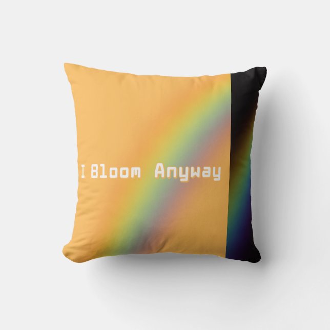 Rainbow dekorativ kudde (Framsida)