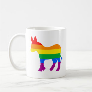 Rainbow Democrat Kaffemugg