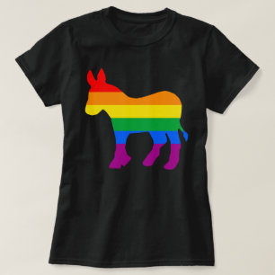 Rainbow Democrat T Shirt