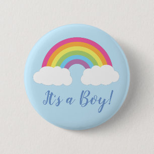 Rainbow Det är en pojkvän-babyknapp Knapp